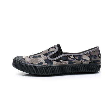 鲁泰老北京布鞋男千层底休闲布鞋秋季软底中老年单鞋耐磨男鞋 1431-灰