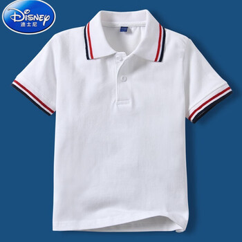 夏天小孩衣服男童白色短袖polo衫夏季翻领儿童女童半袖纯白t恤小学生