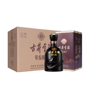 古井贡酒 年份原浆 古5 45度 500ml*6瓶 整箱装白酒 口感浓香型（新老包装随机发货）