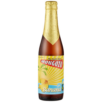 比利时进口梦果系列水果味精酿啤酒单瓶装 Mongozo Mango 330ml*1瓶 梦果香蕉*1瓶