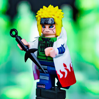 乐乐兄弟积木兼容乐高火影忍者积木六道宇智波斑波风水门超稀有第三方