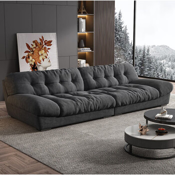 卡漫尔馨 2023新款意式极简科技绒布艺云朵沙发客厅小户型现代简约