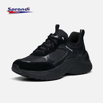 sprandi斯潘迪qq糖丨休闲鞋女鞋厚底轻奢运动鞋增高休闲鞋 黑-4 36.