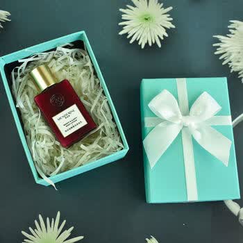 soumiety轻奢精致礼盒蓝礼物盒子高颜值礼品盒口红盒香水包装盒饰品盒