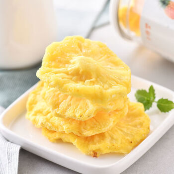 菠萝圈 菠萝干 菠萝片原味凤梨干水果干蜜饯零食果脯 菠萝圈250g*1