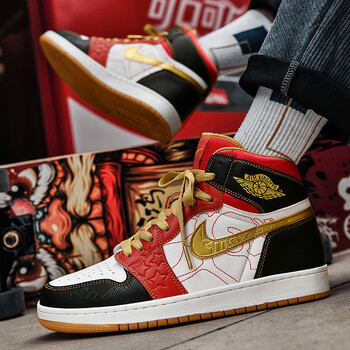 【官网】空军一号aj男鞋大童大学蓝北卡蓝aj1休闲篮球板鞋子大学 中国