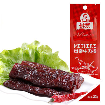 母亲 休闲食品 肉干肉脯 零食 牛肉棒 牛肉干辣味22g