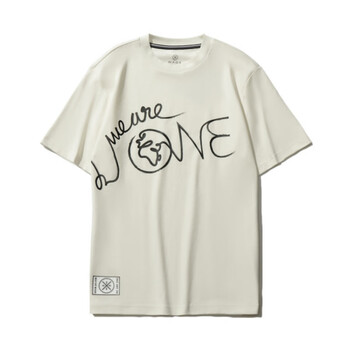 李宁lining男短袖2021夏新款韦德x艺术家dft联名潮流半袖ahsr571米