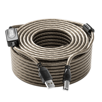 欧雅伦打印机延长数据线usb20带信号放大器方口打印加长线连接电脑