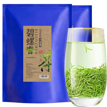 古路贡茶绿茶碧螺春250g*2袋装2024年新茶口粮茶蒙顶山茶雨前高山春茶 碧螺春250g*2袋