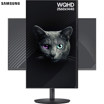 三星(SAMSUNG) 27英寸 2K IPS技术 三面微边 旋转升降底座 FreeSync HDMI接口 电脑显示器 ( F27T700QQC）