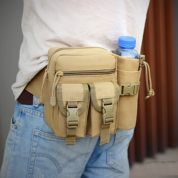 酷奇袋鼠户外运动水壶腰包男女cs小型便携工具包防水手机包休闲旅游