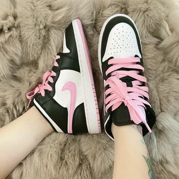 耐克air jordan 1 aj1 黑粉 中帮休闲板鞋 运动鞋 女鞋 555112-103