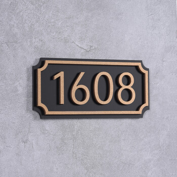 碧嘉嘉 门牌号家用自粘高档轻奢家用门牌定制亚克力贴字房号牌门牌号