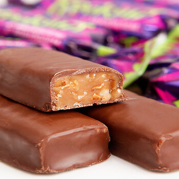 5枚盒装俄罗斯海象紫皮糖冰淇淋60g巧克力脆皮雪糕网红冷饮紫皮糖