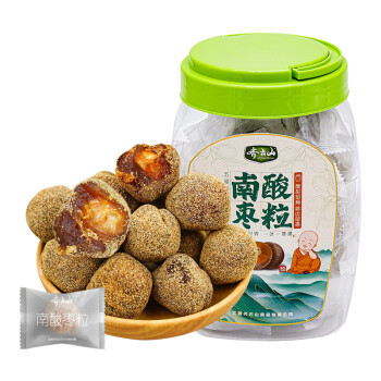 齐云山 蜜饯果干 江西特产绿色食品休闲零食酸枣粒陈皮风味 家庭分享装 480g/罐