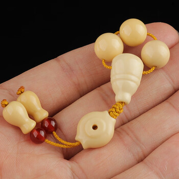 然金膏玉三通百香籽凤眼莲花小金刚星月菩提子配饰文玩手串七夕节礼物