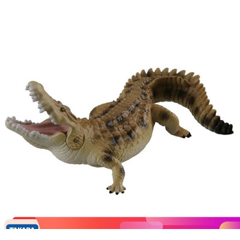 多美(takara tomy)安利亚仿真动物模型男女孩玩具可动海洋动物鳄鱼