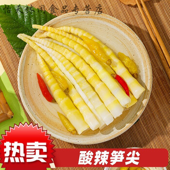 酸辣笋尖200g泡椒竹笋片山椒脆笋酸笋香辣开袋即食袋装网红小零食笋条