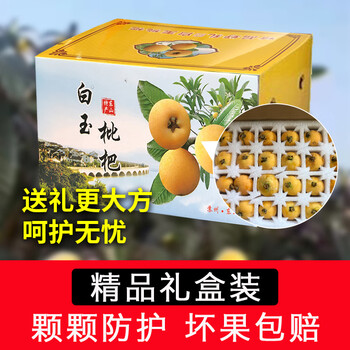 顺丰速运正宗苏州东山白玉枇杷果现摘白沙枇杷新鲜超甜枇杷果精选时令