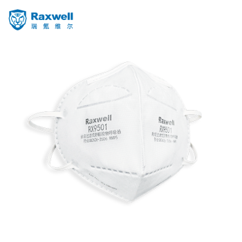 Raxwell【CE认证 FDA白名单】kn95口罩防霾PM2.5双层熔喷布4层防尘耳戴式50只RX