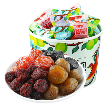味滋源梅子桶320g青梅乌梅韩话梅杨梅蜜饯果干4种口味零食礼   梅子桶320g/4种口味