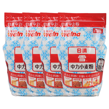 日清日本面粉原装进口日清中力小麦粉1kg日式饺子馒头包子蛋黄酥中筋 