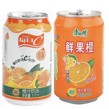 康师傅310ml1224每日c橙汁鲜果橙汁随机发货饮品饮料夏季解渴橙汁2种