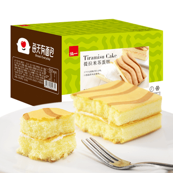泓一提拉米苏夹心蛋糕饼干蛋糕早餐代餐面包休闲零食原味550g超1斤 【香甜不腻】提拉米苏原味550g