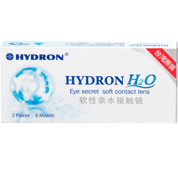 海昌 H2O系列 原装进口透明隐形眼镜 半年抛 2片装 550度