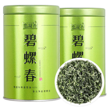 蘇州戀凝香碧螺春2021新茶綠茶葉春茶明前濃香嫩芽罐裝125g戀凝香碧螺