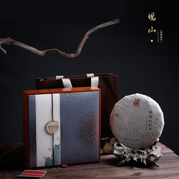 李绅 茶叶盒子高档 空盒竹制档普洱茶包装盒空礼盒福鼎白茶200克357g