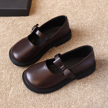 趣妮熊童鞋女童皮鞋公主鞋春季儿童单鞋大头女童小皮鞋女宝鞋子软a03