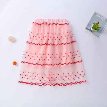 索菲熊儿童半身裙夏天小女孩子短裙小学生夏装女童中大童夏季服装春秋