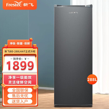 新飞(frestec)家用租房迷你小型单温立式冷柜 一级能效 省电节能 【一