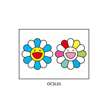 品质上新简约电表遮挡装饰画村上隆太阳花电表箱挂画潮牌店潮流装饰画