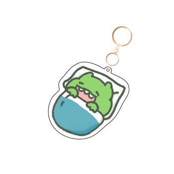 一波六小鳄魔可爱钥匙扣小鳄鱼抹茶旦旦同款睡觉