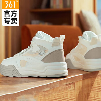 361女鞋运动鞋24冬季加毛鞋雪地靴加绒保暖大棉鞋高帮板鞋女款羽毛白