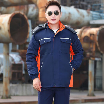 薇欣琪 长袖纯棉工作服套装男女秋冬装耐磨电焊服汽修物业维修车间