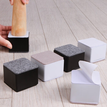 碳钢桌脚垫静音防水加高桌子增高垫桌腿垫桌椅子脚垫毛毡床脚圆形家具