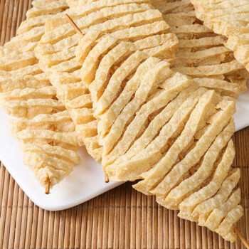 干豆腐串豆干鸡汁油豆腐豆制品干货零食兰花串食材 6-8厘米(20串)