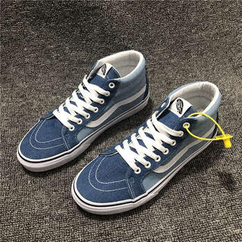 万斯(vans)夏季万斯男鞋sk8mid绿色高帮wanshi棋盘格鸳鸯情侣中帮鞋