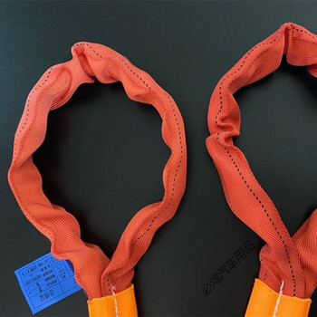 柔性吊带两头扣吊装带纤维吊车吊树软吊带1235吨起重玻璃绑带3吨2米