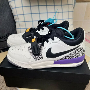 312浅蓝气垫篮球鞋男low低帮减震百搭休闲鞋ins超火情侣运动鞋 t6湖人