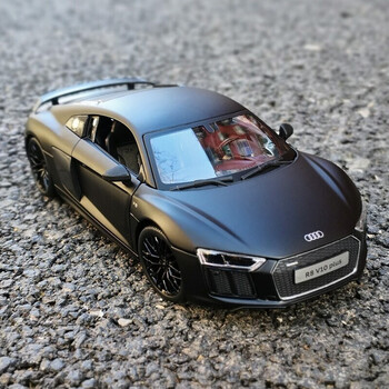 奥迪r8车模1:18跑车汽车模型仿真合金车模收藏玩具车生日礼物男生