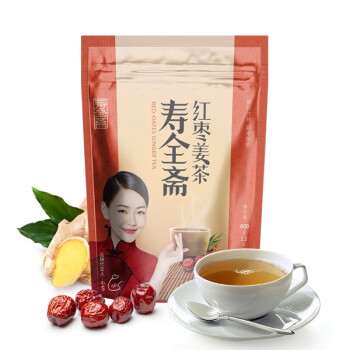 寿全斋 养生茶 红枣姜茶 速溶 生姜茶 姜母茶老姜汤 50支装 600g