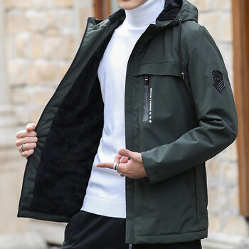 泽克 zeke 夹克男秋冬新潮宽松连帽外套男休闲防风运动大码工装上衣