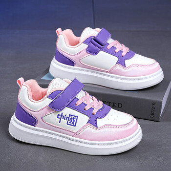 永高人女童鞋子2023秋季新款儿童运动小白鞋中大童女孩白色休闲板鞋