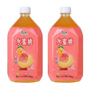 1l瓶装热带冰红茶芒果小酪多口味混搭1升果味休闲茶饮料饮品 水蜜桃