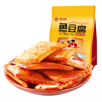 味滋源 鱼豆腐512g 混合口味休闲零食豆干烧烤香辣味豆腐干办公室小吃 鱼豆腐 512g*1袋 混合口味